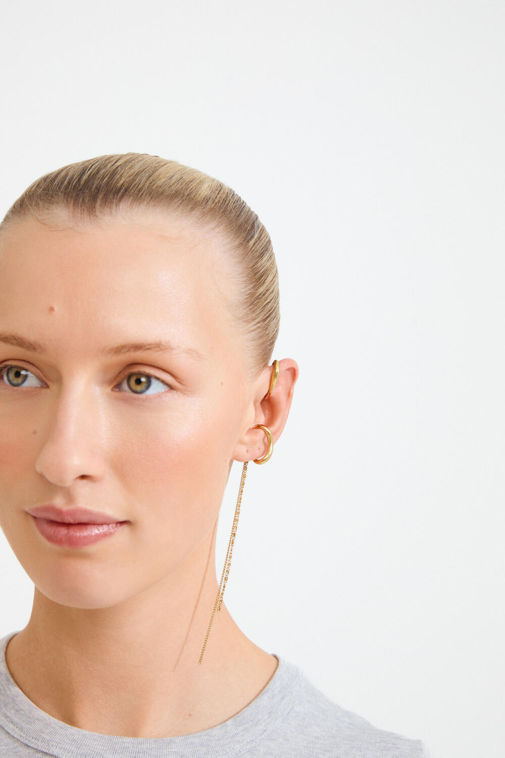 Evon 2-i-1 earcuff sæt - forgyldt